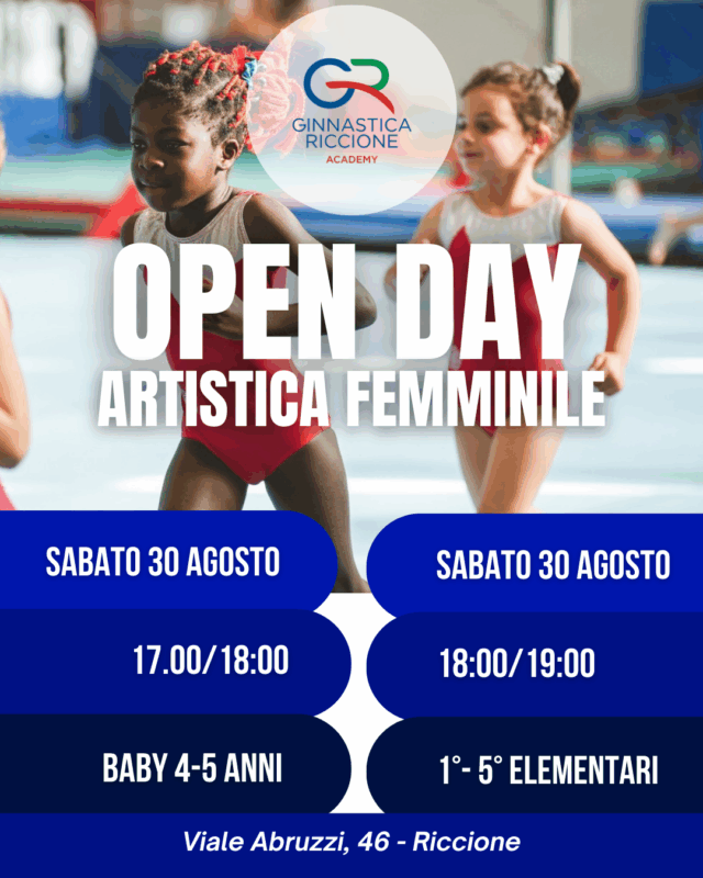 OPEDAY GINNASTICA ARTISTICA FEMMINILE