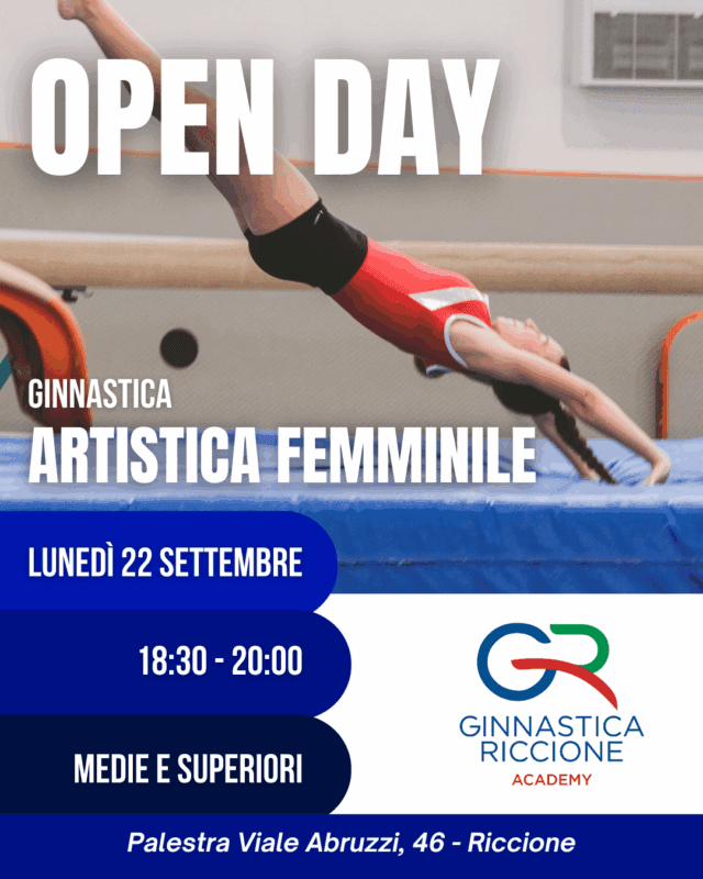 OPENDAY GINNASTICA ARTISTICA FEMMINILE
